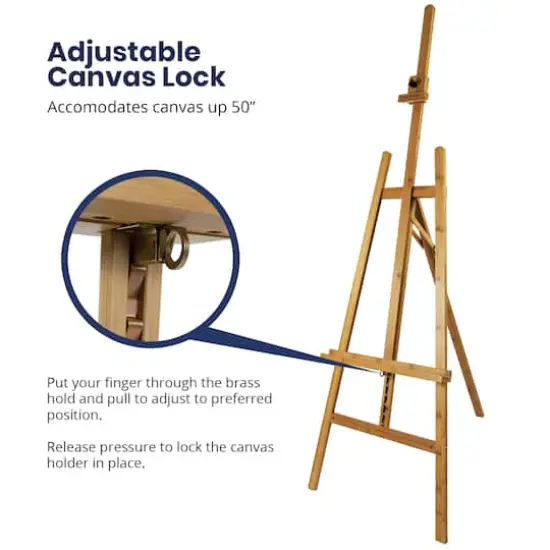 Pacific Arc A-Frame Bamboo Studio Easel {5}