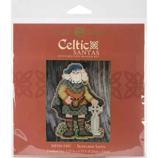 Mill Hill&reg; Celtic Santas Scotland Santa Counted Cross Stitch Kit {1}