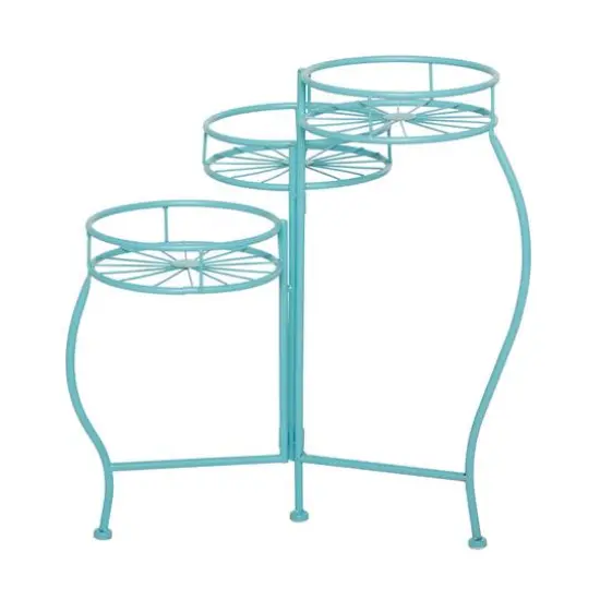 Blue Iron Transitional Plantstand, 21" x 19" x 18" {6}