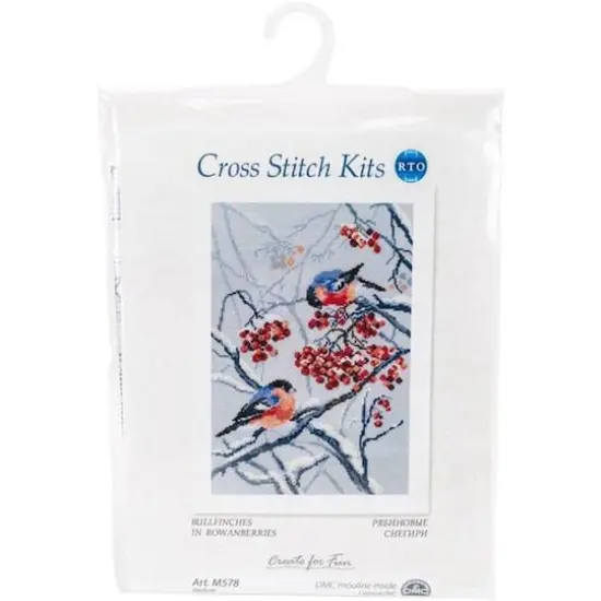 RTO Bullfinches In Rowanberries Cross Stitch Kit {3}