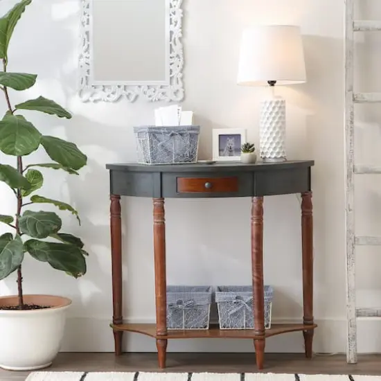 DII® Small Antique White Chicken Wire Baskets with French Blue Gingham Liners, 3ct. {4}