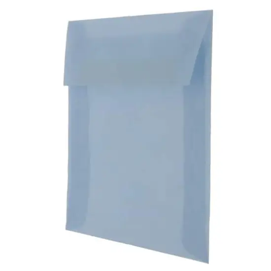 JAM Paper 6" x 6" Translucent Vellum Invitation Envelopes, 50ct. Surf Blue {4}