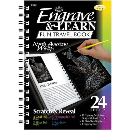 Engrave & Learn North American Wildlife Travel Book {1}