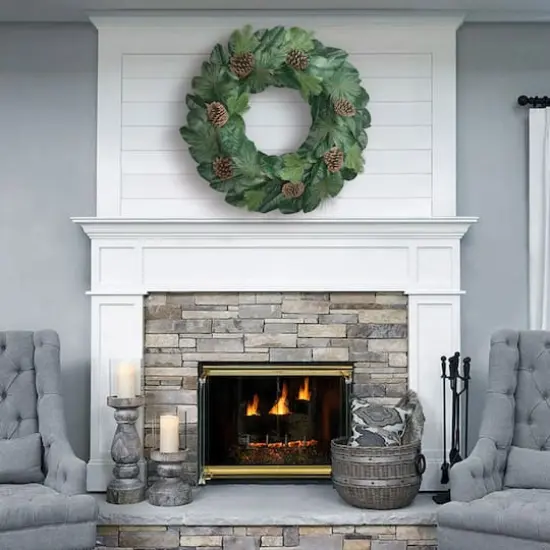 32" Magnolia Wreath {4}