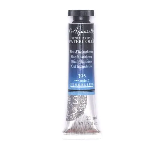 Sennelier French Artists' Watercolor, 21mL 395 Blue Indanthrene S3 {1}