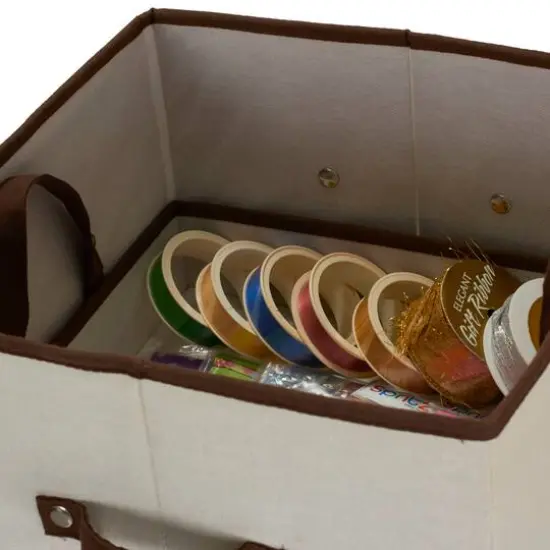 Household Essentials Wrapping Paper Storage Box Natural {5}