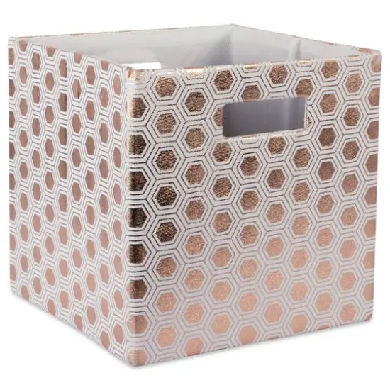 DII&reg; 11" Polyester Honeycomb Storage Cube Copper {2}