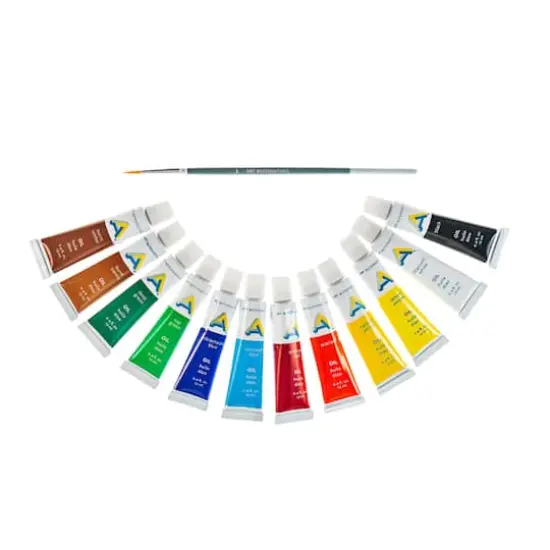 Art Alternatives Economy Oil 12-Color Paint Set, 12mL Tubes {1}