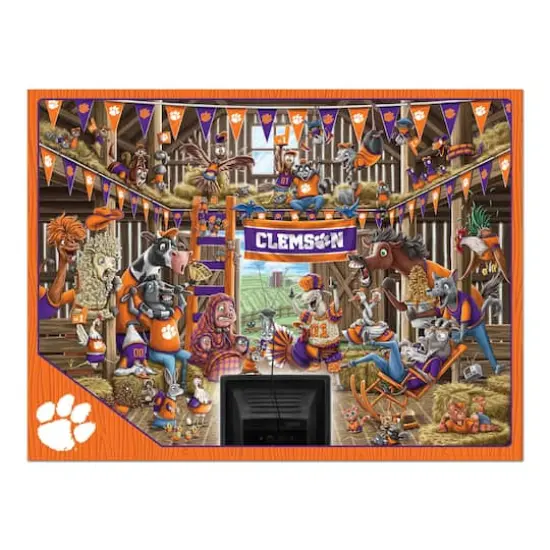 College Barnyard Fans 500 Piece Puzzle Clemson Tigers {5}