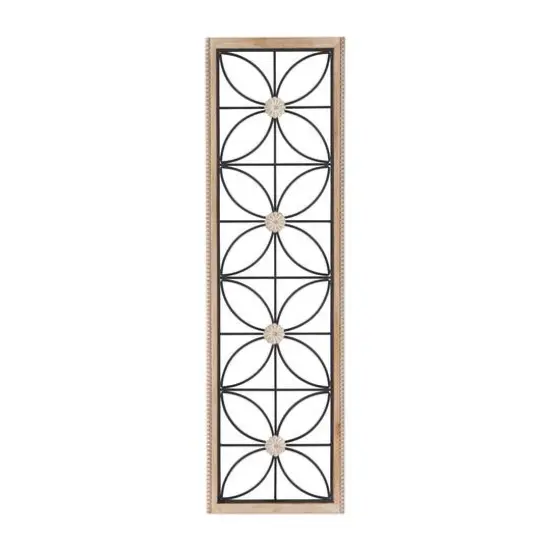 Black Metal Farmhouse Wall Decor, 15" x 1" x 50" {1}