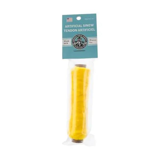 Gudebrod Artificial Sinew Bobbin, 20yd. Yellow {1}