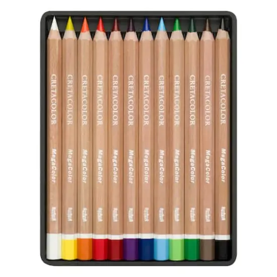 Cretacolor MegaColor 12 Color Pencil Set {1}