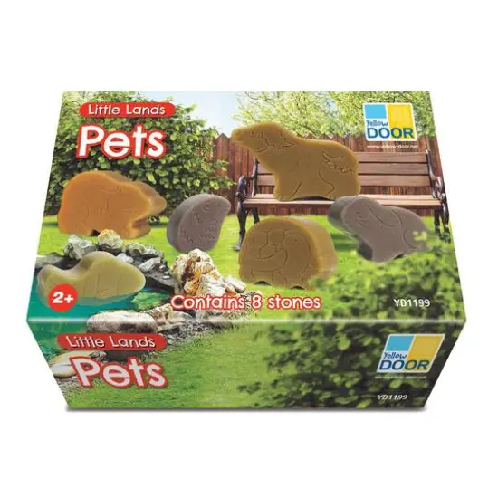 Yellow Door Little Lands Pets Stone Figure Play Set {7}