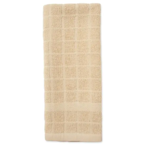 DII&reg; Windowpane Terry Dish Towels, 4ct. Pebble {4}