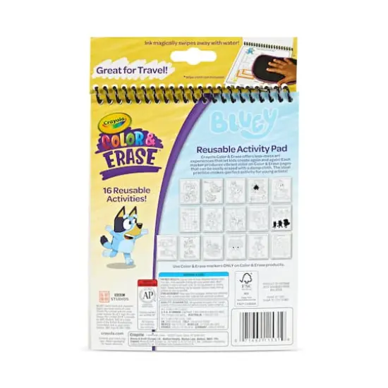 Crayola&reg; Color & Erase&trade; Bluey Activity Pad {4}
