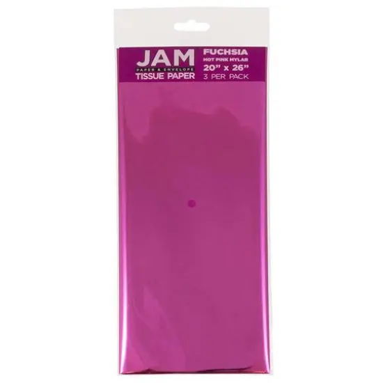 JAM Paper Mylar 20" x 26" Tissue Paper, 3ct. Blue Mylar {2}