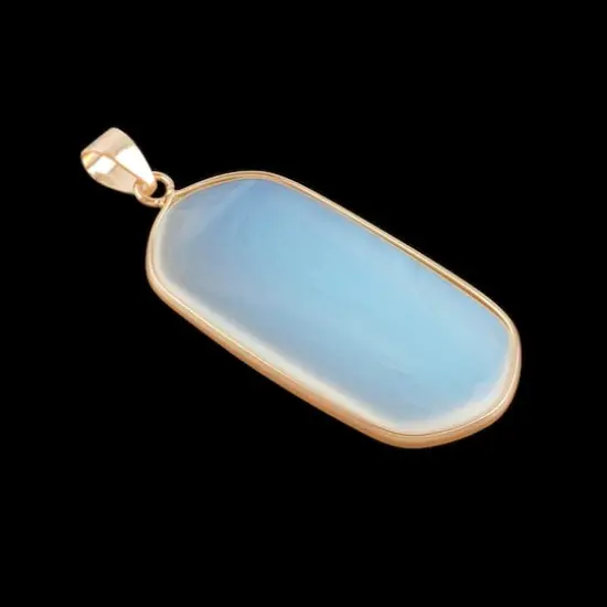 Moonstone Glass Oval Pendant by Bead Landing&trade; {4}