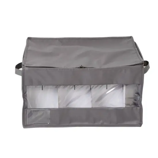 Honey Can Do Gray Stemware Storage Box {10}