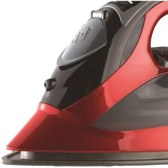 Brentwood 1,200W Nonstick Steam Iron with Retractable Cord Red {5}