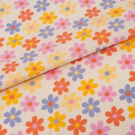 SINGER Retro Daisy Multi Cotton Fabric {3}