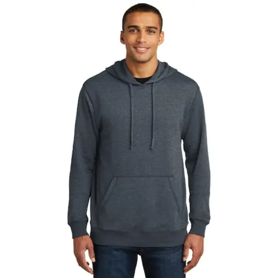 District Lightweight Fleece Hoodie Heathered Navy {4}