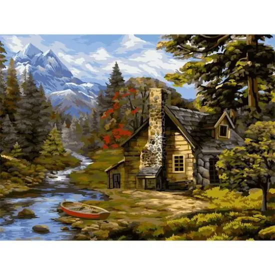 Crafting Spark Forest Hut Painting by Numbers Kit {1}