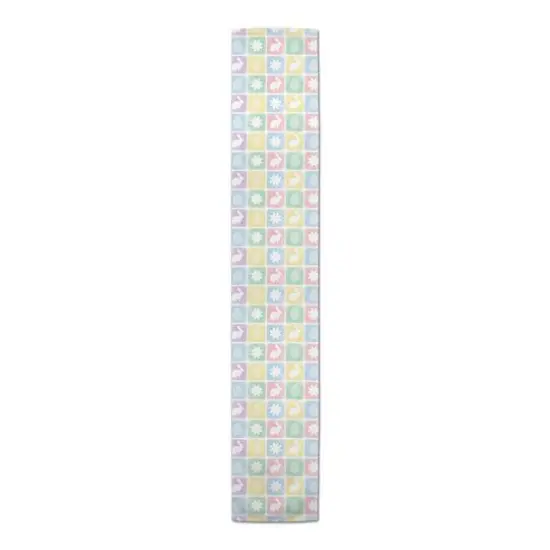 Easter Block Pattern 16" x 72" Poly Twill Table Runner {4}