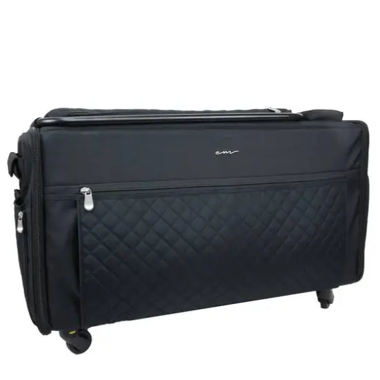 Everything Mary Black Jumbo Rolling Craft Tote {1}