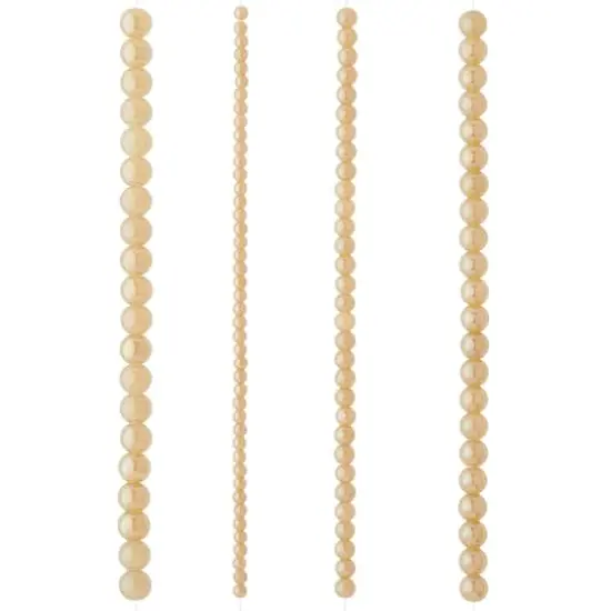 Champagne Silverite Round Glass Beads by Bead Landing&trade; {4}