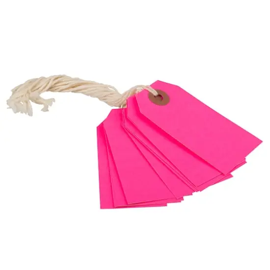 JAM Paper Gift Tags, 100ct. Neon Pink {3}