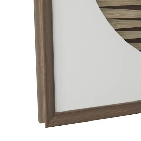 Brown Wood Contemporary Shadow Box, 24" x 2" x 24" {4}