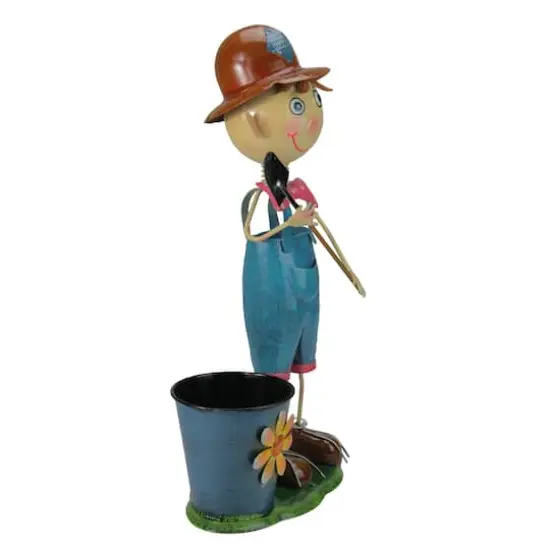 20" Boy with Shovel & Bow Tie Spring Outdoor Planter {3}