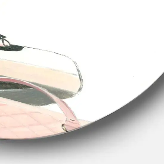 Designart - Chic Galm Closet V - Glam Metal Circle Wall Art {5}