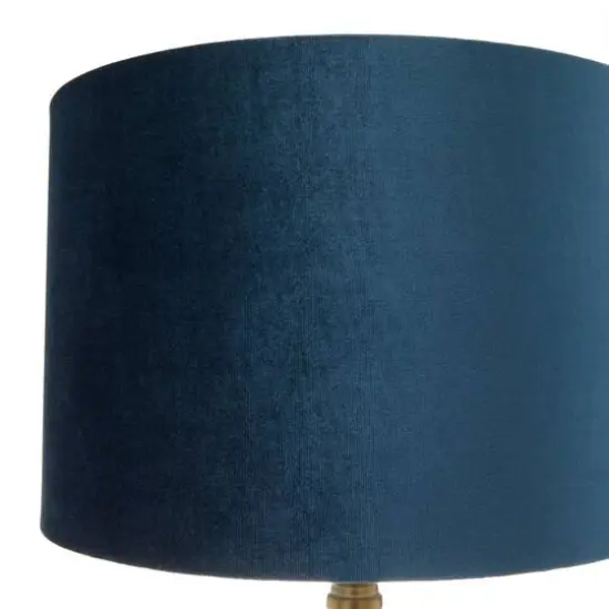 Blue Glass Transitional Table Lamp, 20" x 13" x 13" {6}
