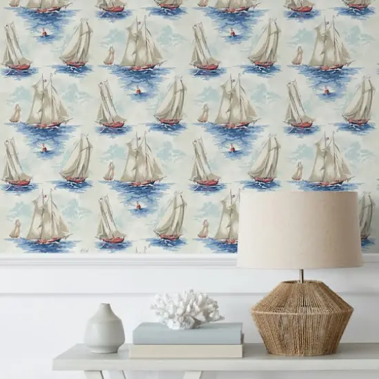 Surface Style Set Sail Peel & Stick Wallpaper Atlantic {3}