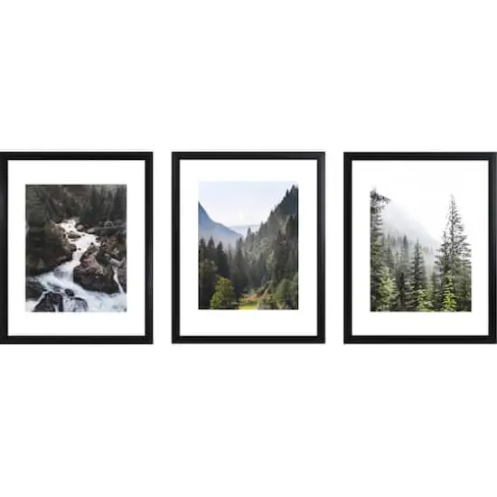 3 Pack Gallery&trade; 11" x 14" Black Float Frame by Studio D&eacute;cor&reg; {1}
