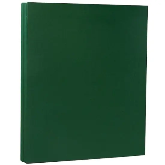 JAM Paper Matte 8.5'' x 11'' 28lb. Paper, 50 Sheets Dark Green {1}