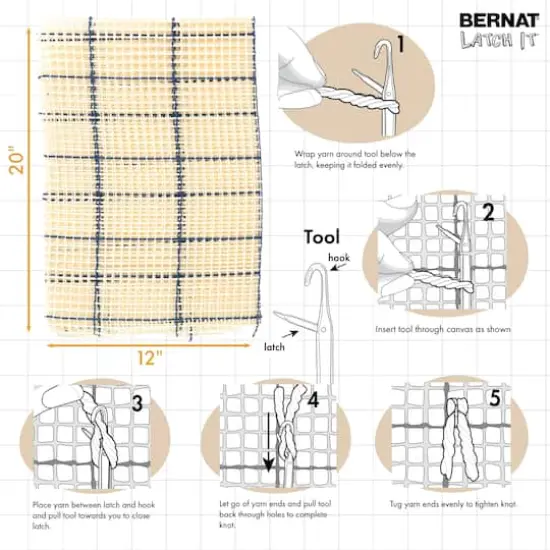 Bernat&reg; Latch It&trade; Winding Road Boho Yarn Kit {8}
