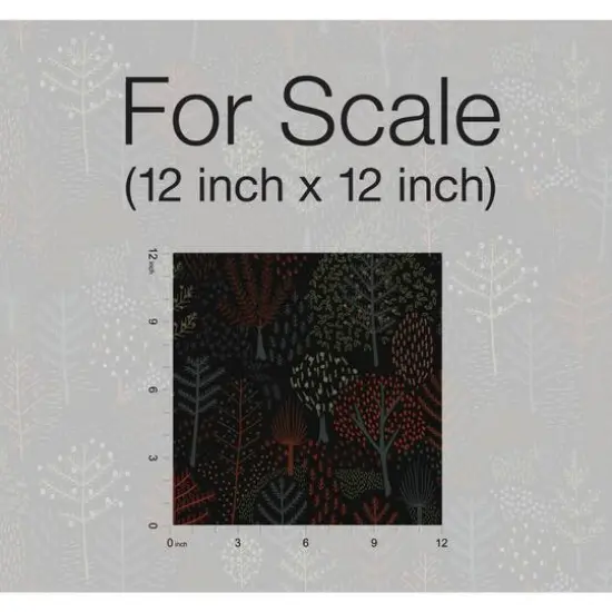 RoomMates Folklore Trees Peel & Stick Wallpaper Black/Green {8}