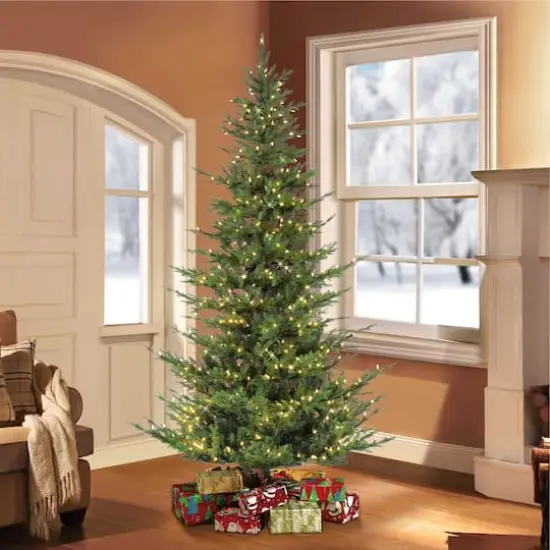 7.5ft. Pre-Lit Natural Fir Artificial Christmas Tree, Clear Lights {3}
