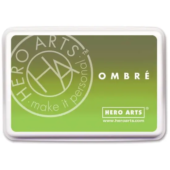 Hero Arts&reg; Ombre Ink Pad Lime to Forever Green {1}