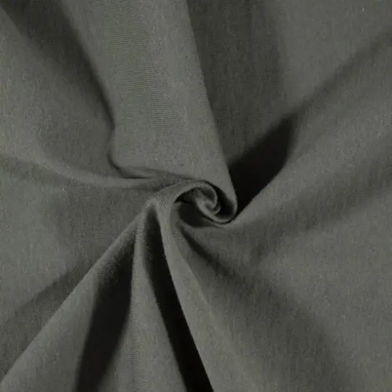 Fabric Merchants Solid Cotton Jersey Knit Fabric Solid Gray {1}
