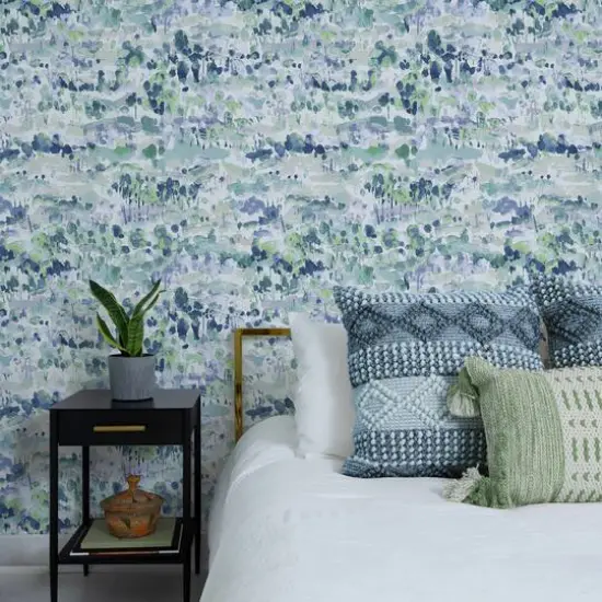 Surface Style Water Coloring Peel & Stick Wallpaper Seaglass {10}