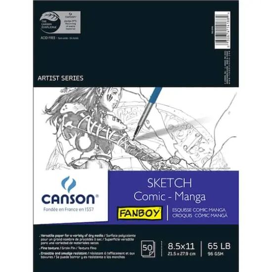 Canson&reg; Fanboy&trade; Comic-Manga Sketch Pad, 8.5" x 11" {1}