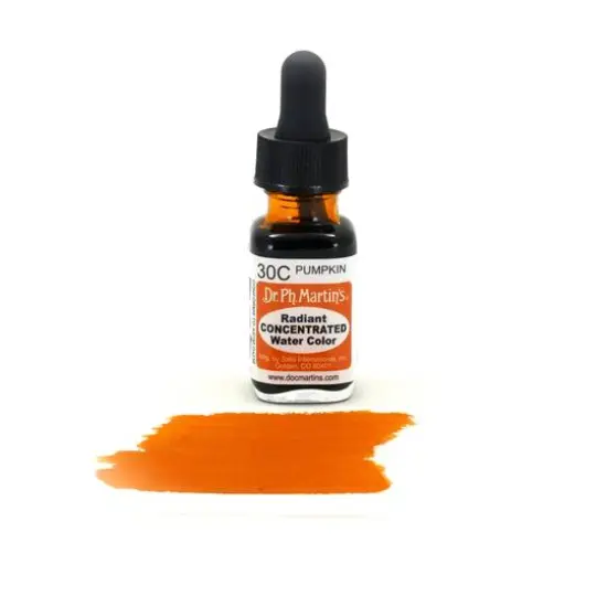 Dr. Ph. Martin's&reg; Radiant Concentrated Watercolor, 0.5oz. 30C Pumpkin {4}