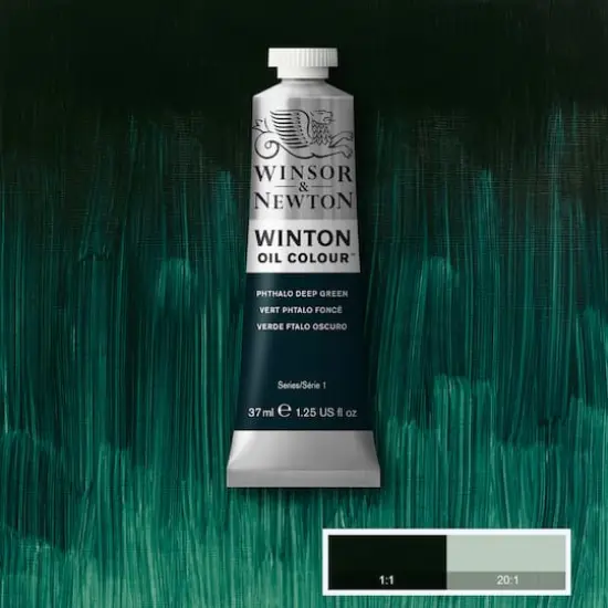 Winsor & Newton® 1.25oz. Winton Oil Colour™ Tube Phthalo Deep Green {3}