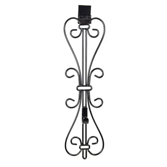 Village Lighting Adjustable Elegant Wreath Hanger Black {1}