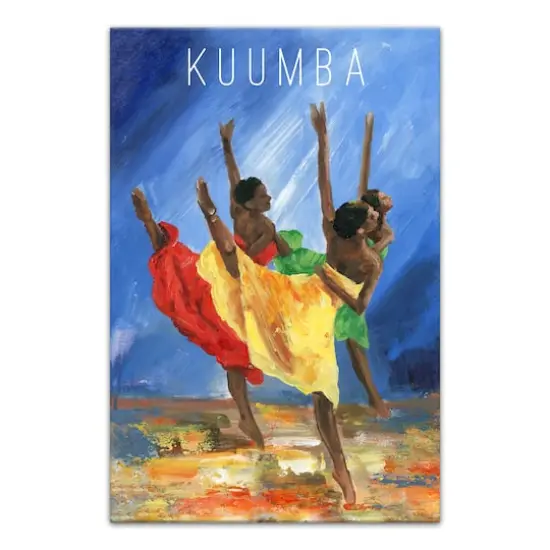 Kuumba Painting Kwanzaa Dance Canvas Wall Art {1}