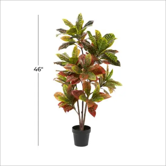 46" Potted Croton Shrub Tree {8}