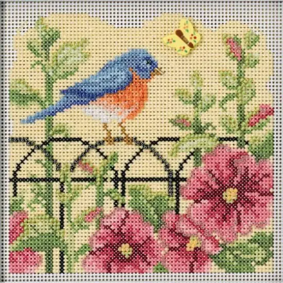Mill Hill® Spring Bluebird Buttons & Beads Counted Cross Stitch Kit {1}